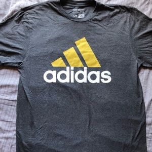 Men’s Gray Adidas T-Shirt Large